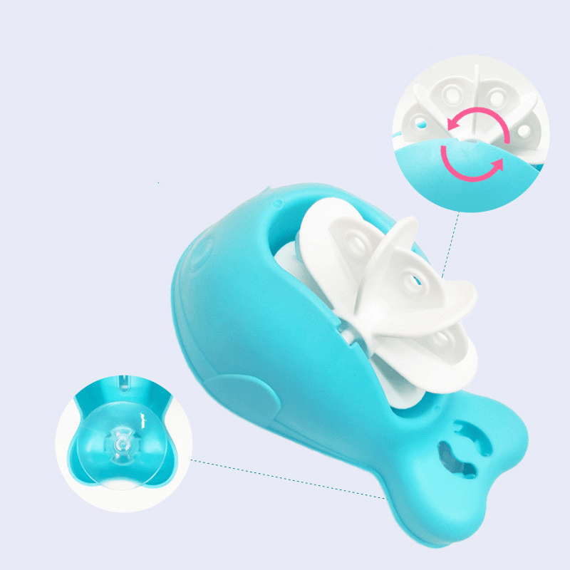 Rotating Whale Waterwheel and Scoop 3-Piece Baby Bath Toy - MRSLM