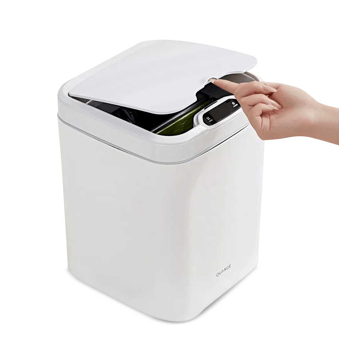 QUANGE Touch Screen Smart Trash Bin Double Sorting Garbage Intelligent Induction with Long Standby Digital Display Touch Screen Automatic Trash Can for Household From - MRSLM
