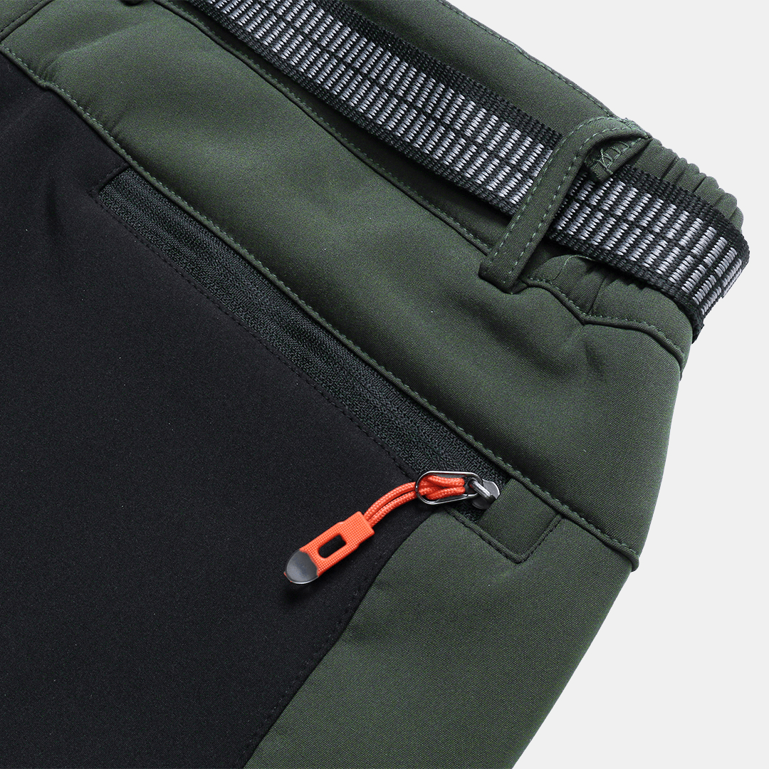 Mens Water Repellent Zipper Wear Resistant High Elasticity Casual Pants - MRSLM