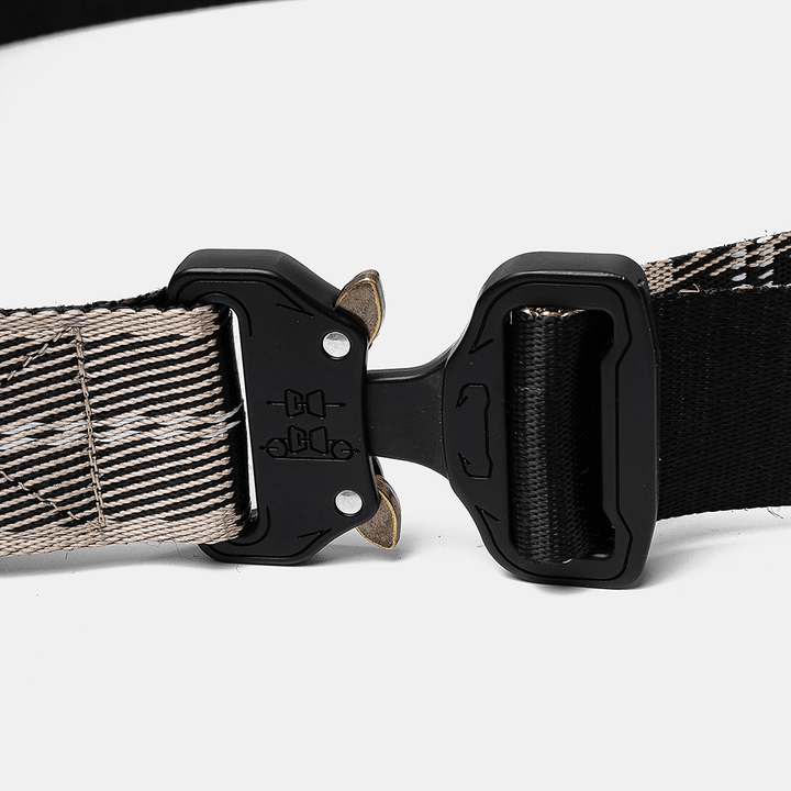 160Cm Nylon Waist Leisure Belts Zinc Alloy Tactical Belt Quick Release Inserting Buckles - MRSLM