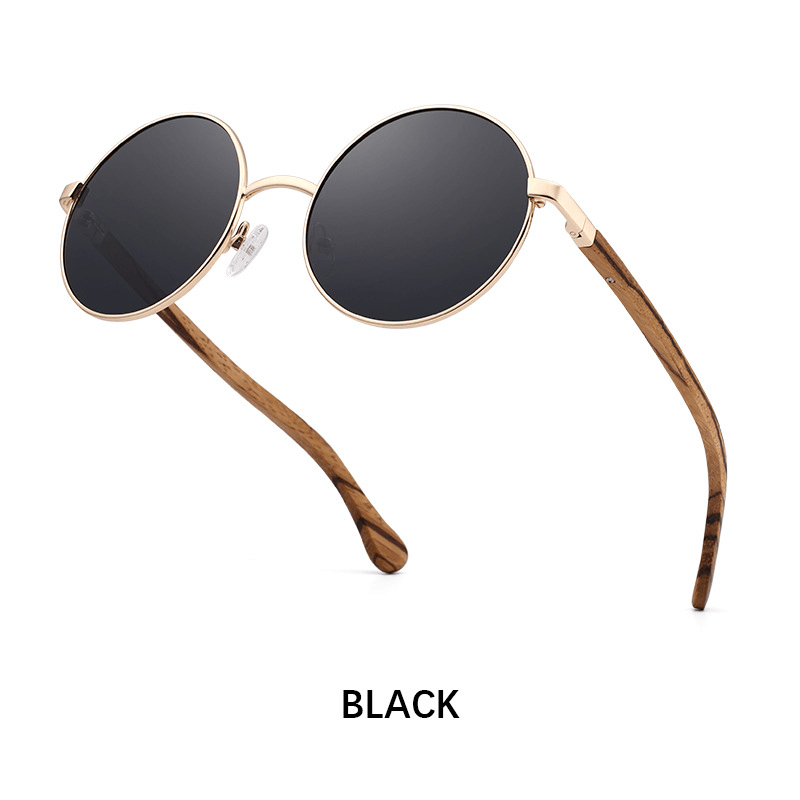 Fashion Metal Wood Sunglasses Polarized - MRSLM
