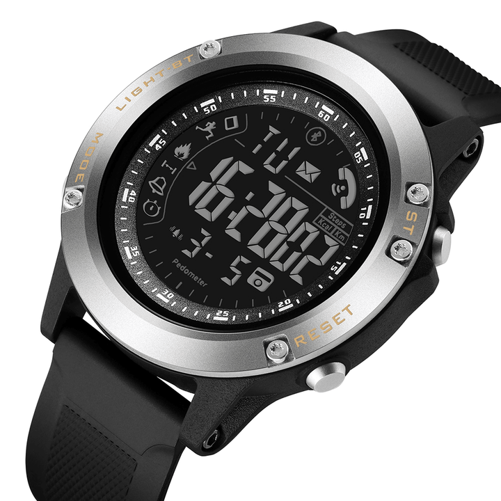READ R5010 BT4.0 Stepcount Message Call Reminder Alarm Clock Remote Camera Smart Digital Watch - MRSLM