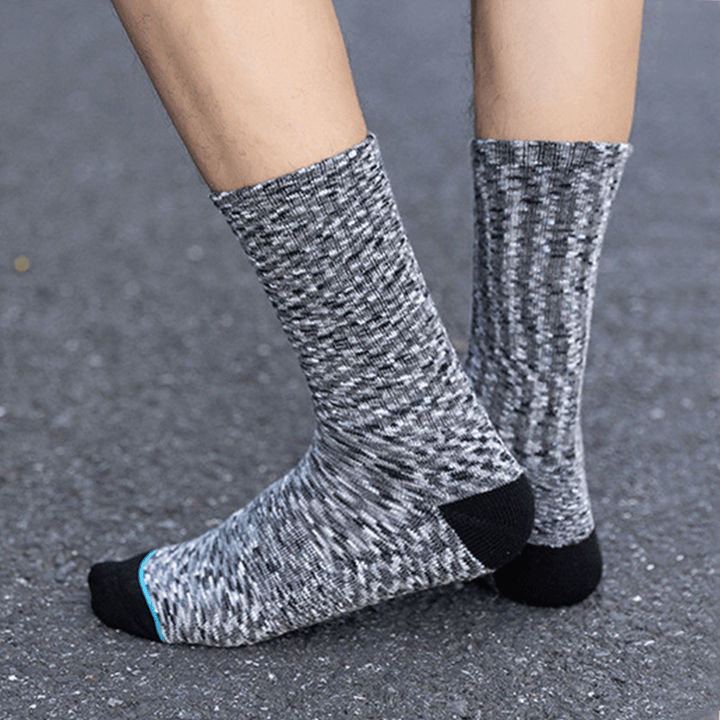 5 Pairs Unisex Sweat-Absorbent Breathable Thicken Warm Outdoor Mountaineering Tube Sock - MRSLM