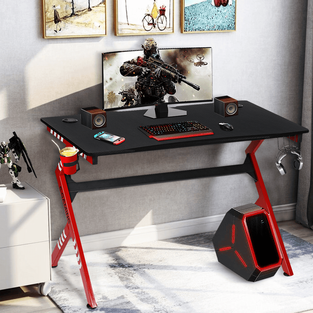 Aesthetic Style Gaming Desk 43" Large Desktop for Home Office - MRSLM