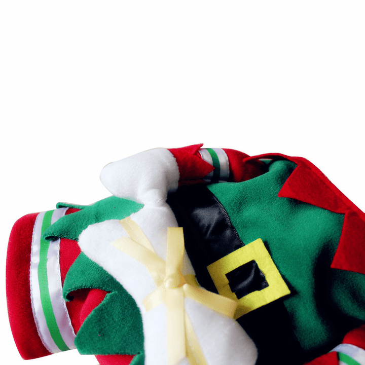Pet Dog and Cat Christmas Suit Santa Claus Dressing up Party Apparel Clothing with Hat - MRSLM
