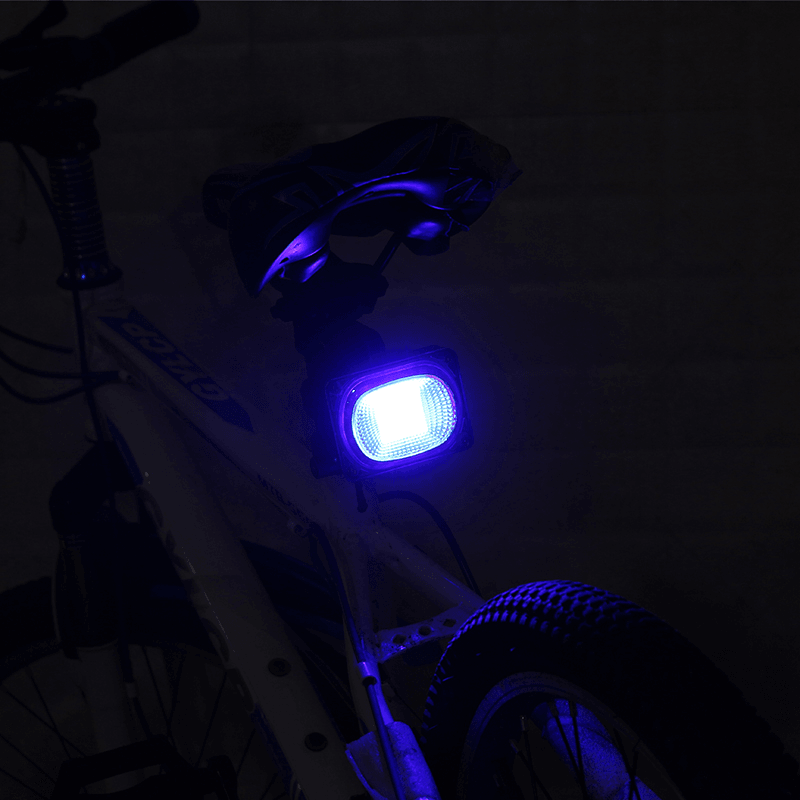 XANES TL05 500LM COB Bead White/Blue/Red Light 3 Modes Waterproof USB Rechargeable Bike Taillight - MRSLM