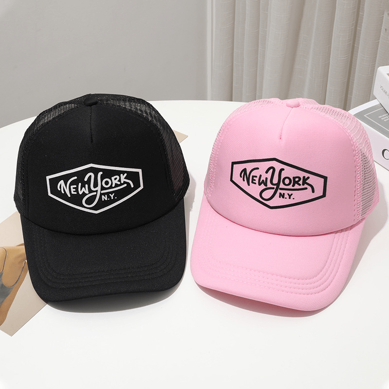 Printed Mesh Cap Men'S and Women'S Sunshade Caps - MRSLM