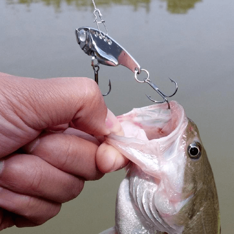 Metal VIB Jig Fishing Lure Multicolor 3D Eyes Bait Tackle Full Swimming Layer Fishing Bait Spoons - MRSLM