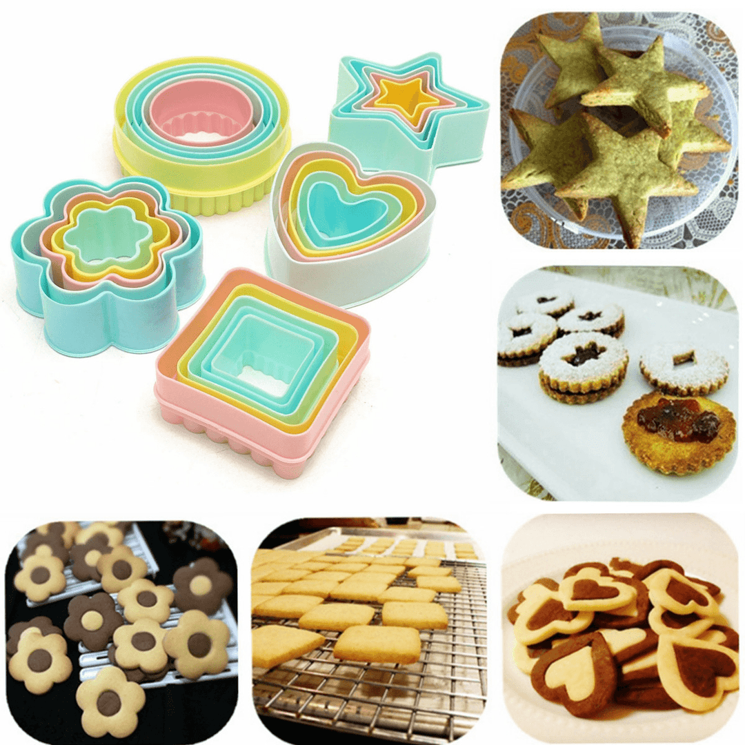 Plastic DIY Cookie Cutter Baking Biscuit Fondant Cake Sugarcraft Decorating Mold - MRSLM