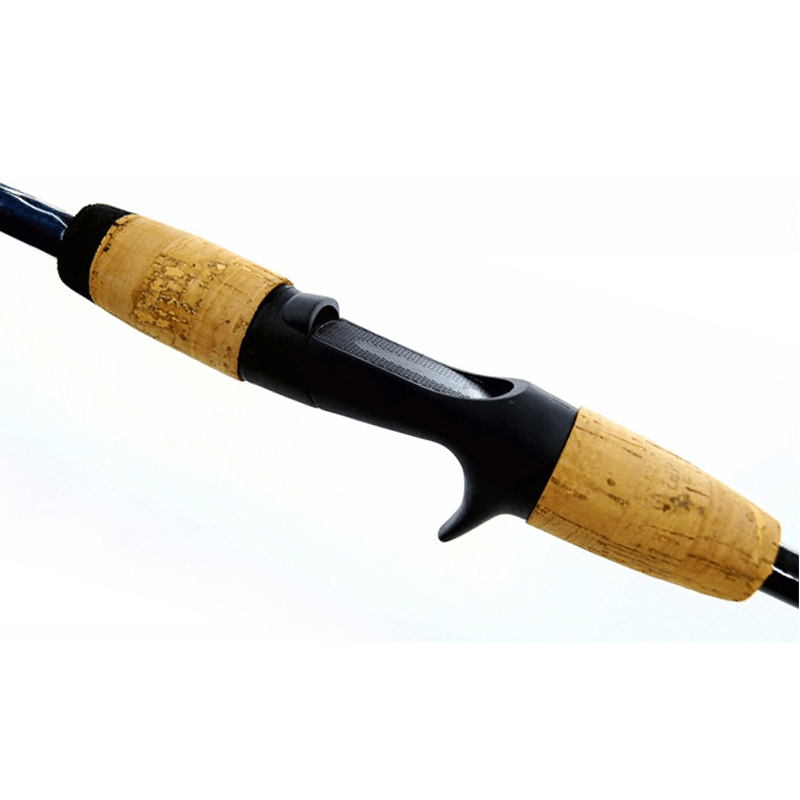 ZANLURE Carbon Fiber 1.8M 2 Section Spinning/Casting Fishing Rod Wooden Handle Fishing Pole - MRSLM