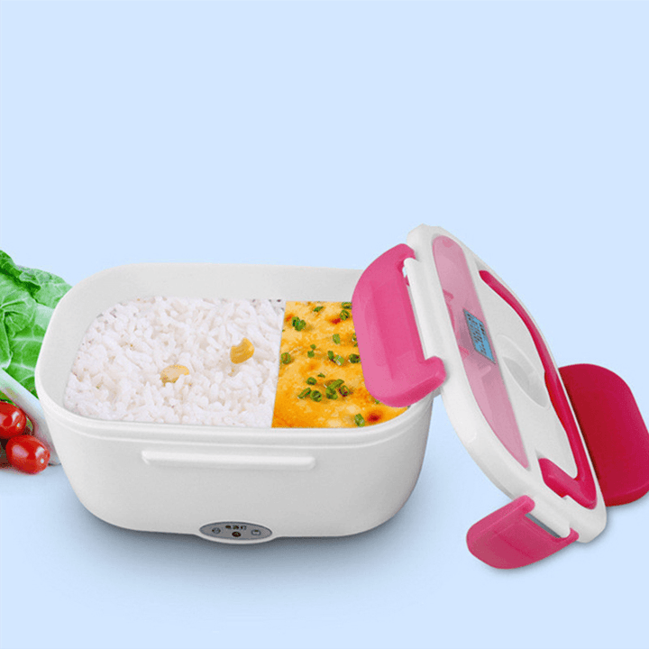 1.5L Electric Lunch Box Car Plug-In Heating Insulated Food Warmer Container Outdoor Travel - MRSLM