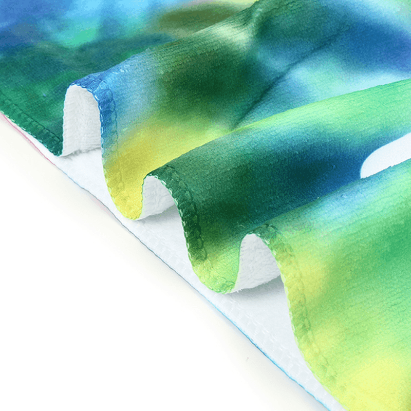 70X140Cm Polyester Fiber Flower Power Pattern Bath Beach Towel Soft Reactive Print Washcloth - MRSLM