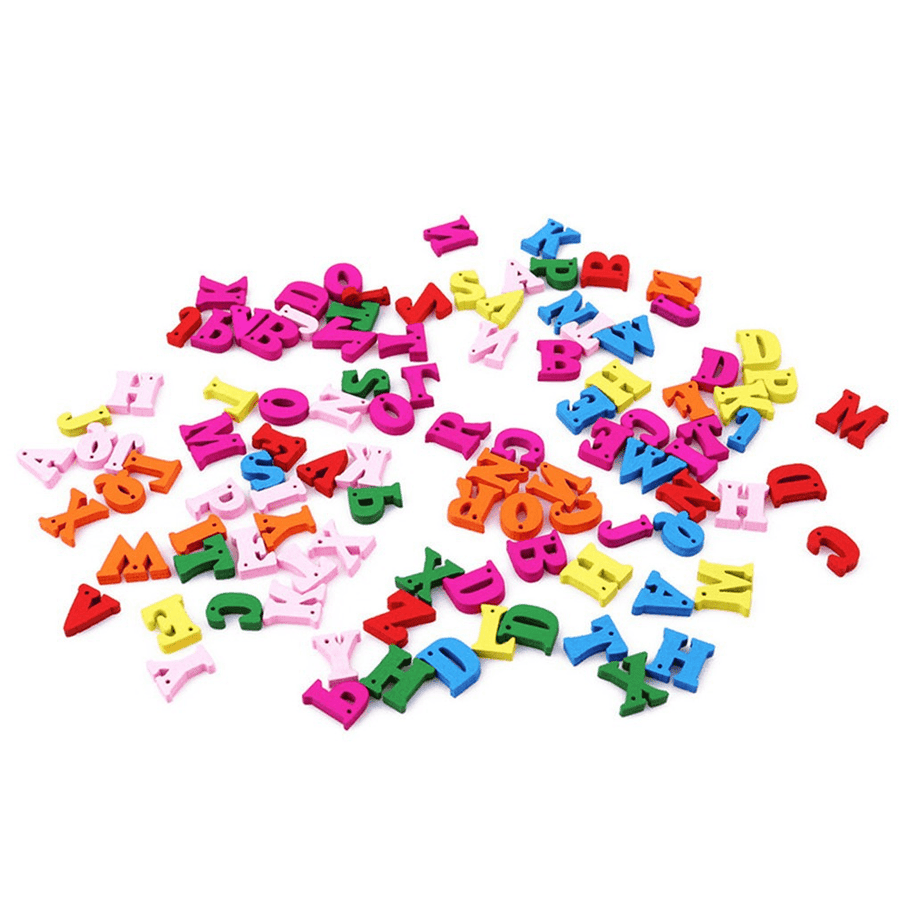 Wooden English Alphabet Early Education Jigsaw Puzzle Game - MRSLM