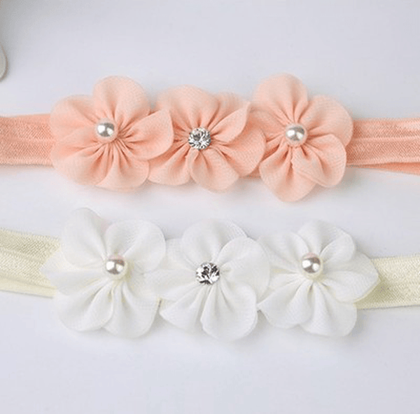 Three Little Plum Blossom Baby Headband - MRSLM