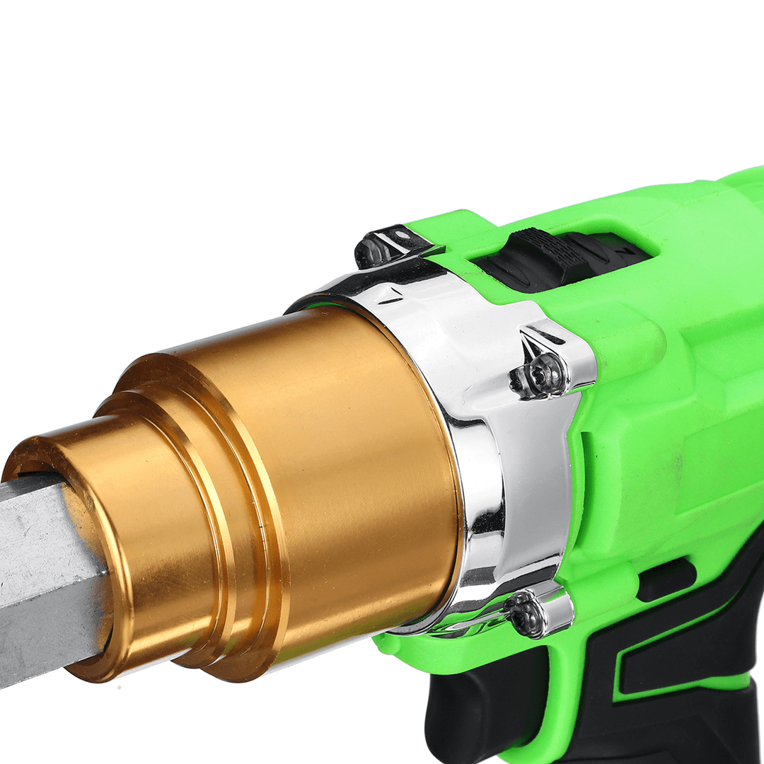 26V Electric Cordless Rivet Guns Insert Nut Pull Riveting Tool LED with 2 Batteries - MRSLM