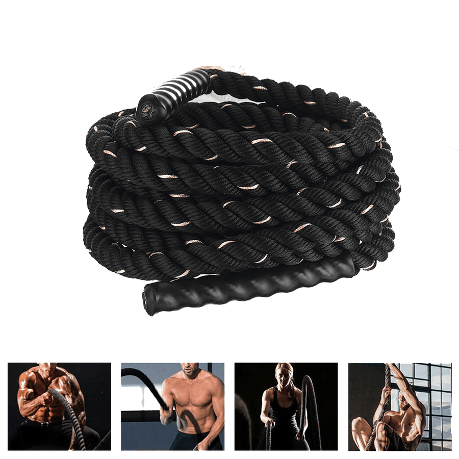 Dia.38Mm 9M/12M Battle Rope Gym Workout Muscle Training Fitness Undulation Rope Rope Exercise Tools - MRSLM