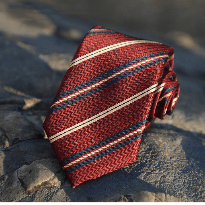 Business Casual Men'S 7Cm Striped Suit Formal Tie - MRSLM