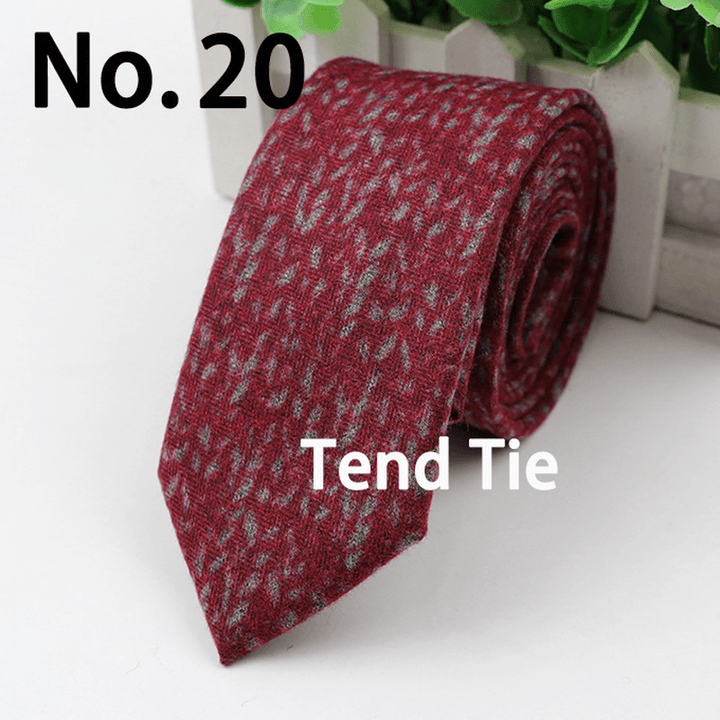 Men'S Tie New Ultra-Narrow Wool Elegant Atmosphere - MRSLM