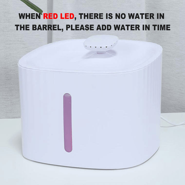 3L USB Pet LED Water Fountains Automatic Water Dispenser for Cats and Dogs - MRSLM