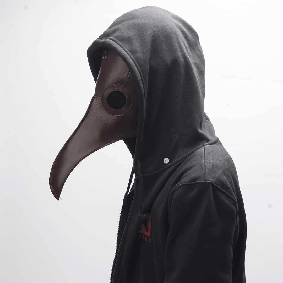 Halloween Plague Doctor Bird Steampunk Mask Long Nose Beak Cosplay Costume Props - MRSLM