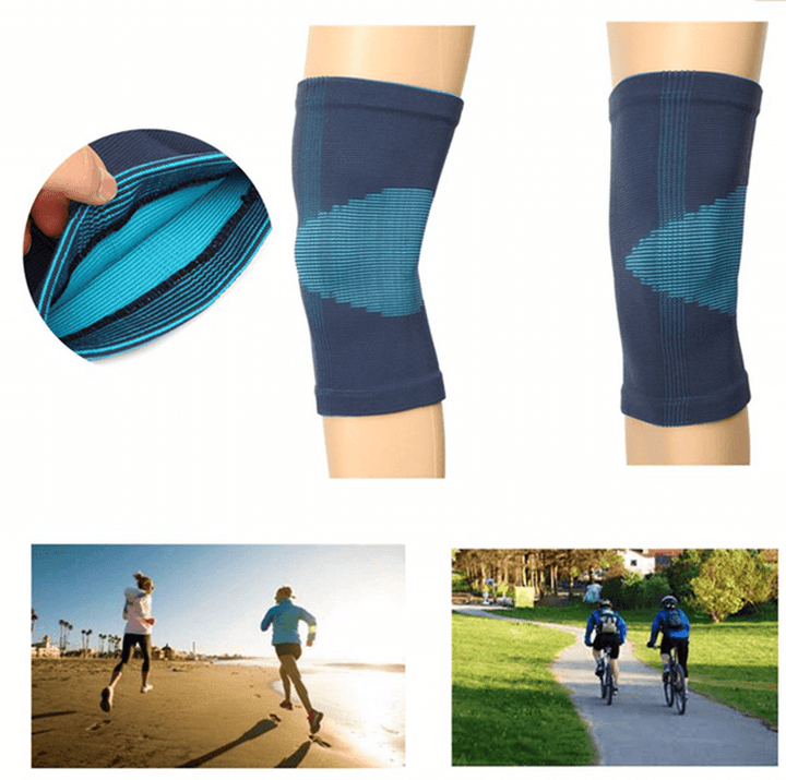 Adjustable Neoprene Blue Knee Brace Support Pad Strap Guard Protector Sports - MRSLM