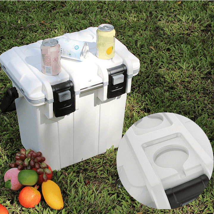 ZANLURE 20L Portable Dual-Use Thermal Insulation Case Vehicle Food Cooler Box for Outdoor Fishing Camping Picnic - MRSLM