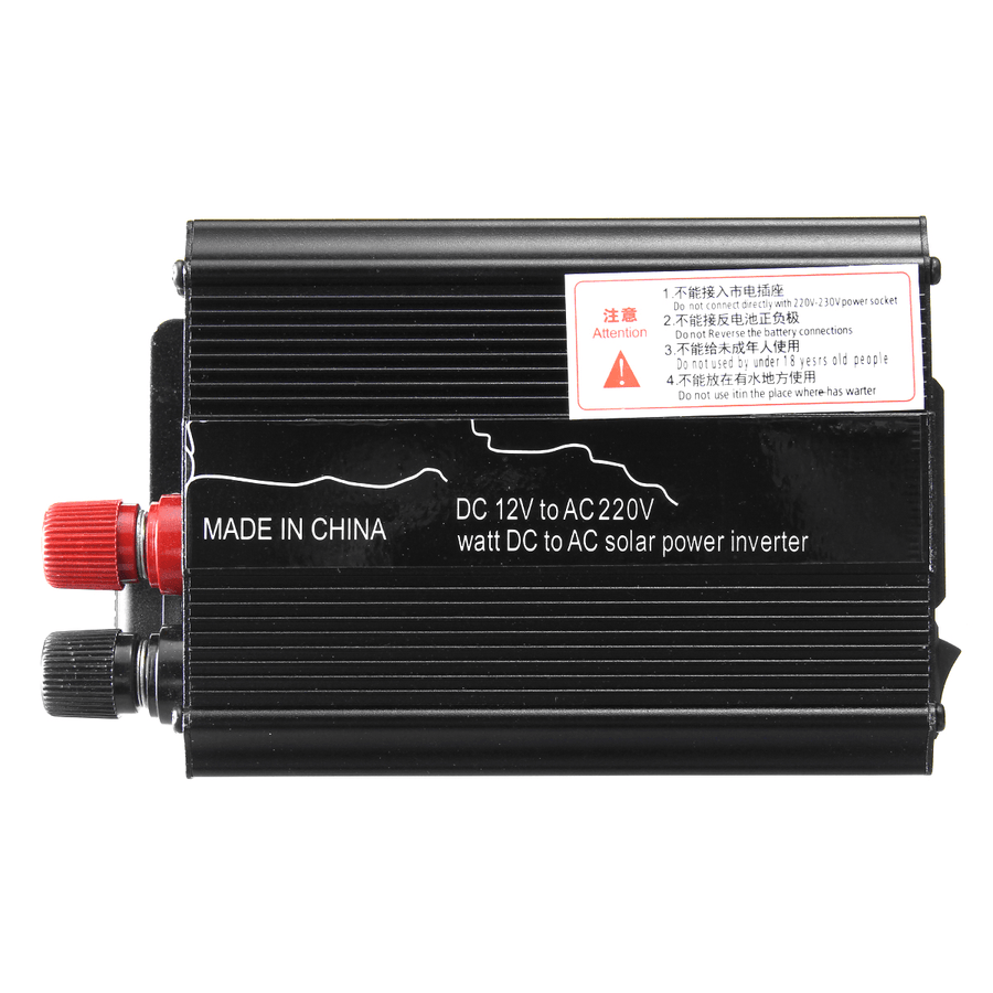Solar Power Inverter USB Modified Sine Wave Converter DC 12V to AC 220V Car Power Inverter Charger Adapter - MRSLM