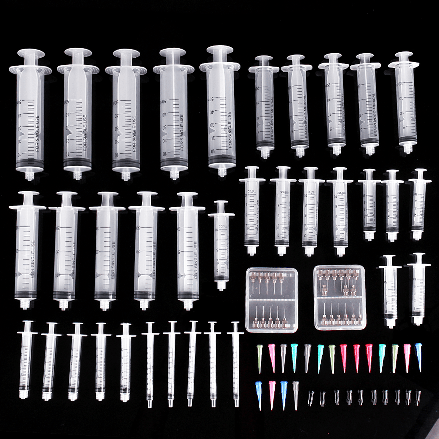 88Pcs/Set Dispensing Needle Kits Blunt Tip Syringe Stainless Steel TT Tip Needles Cap for Refilling and Measuring Liquids Industrial Glue Applicator - MRSLM