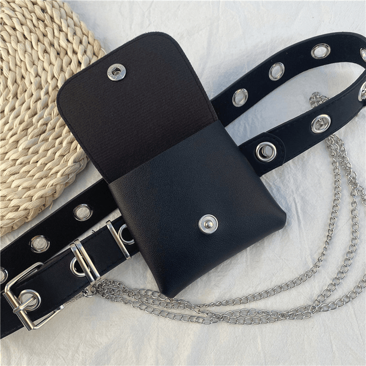 Punk Belt Female Cool Ins Chain Belt Bag Decoration - MRSLM