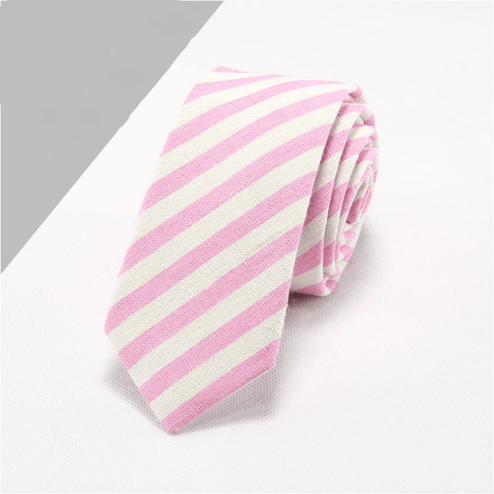 Cotton and Linen Tie Men'S Formal Business Tie - MRSLM