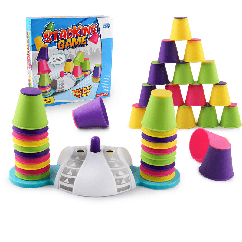 Jenga Children Is Early Educational Toys Competition Jeng Jie Cup Brain Power Competition Desktop Color Jeng Jie Gao Game - MRSLM