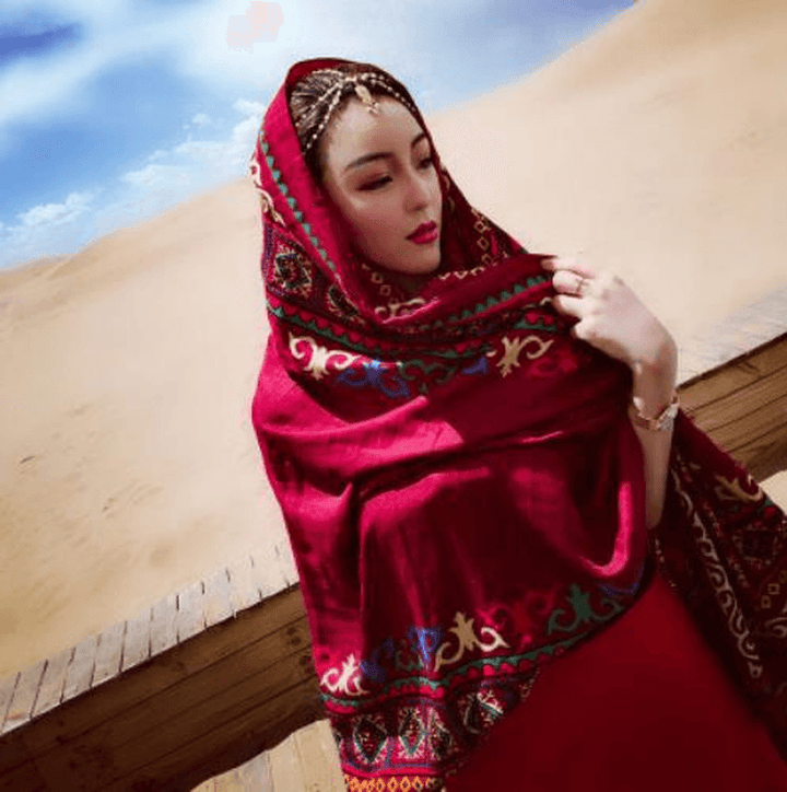 Turkey Desert Vacation Fringed Ethnic Style Cotton and Linen Scarf Ladies Travel - MRSLM