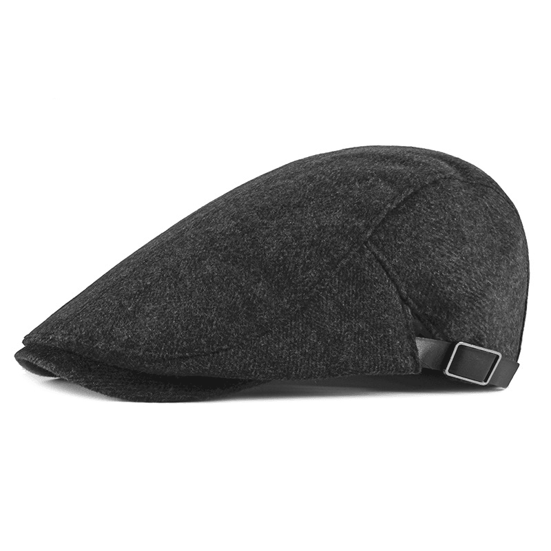 Autumn and Winter Korean Style Peaked Cap Men'S Middle-Aged and Elderly Beret - MRSLM