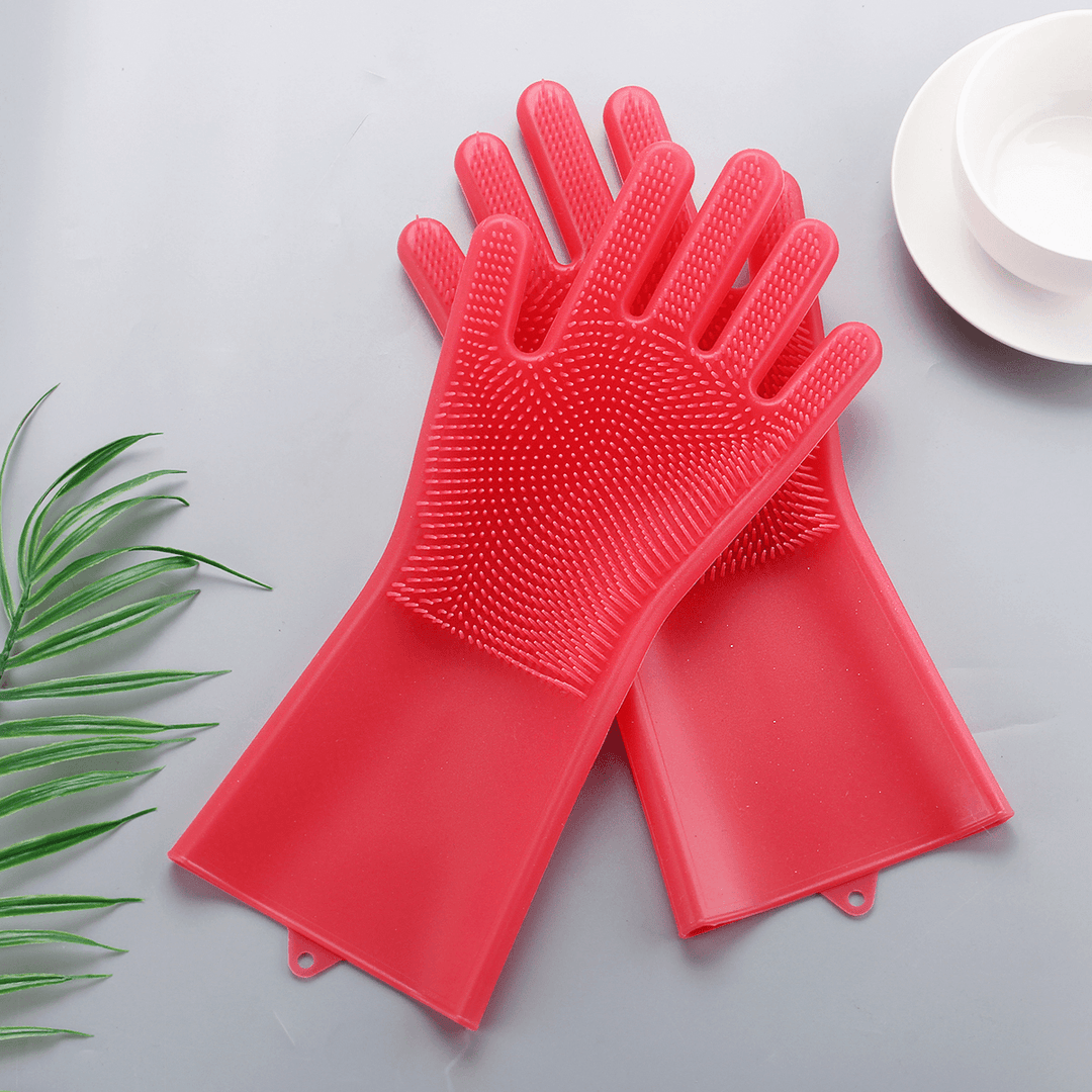 Multifunctional Durable Silicone Washing Gloves Cooking Glove Cleaning Tools - MRSLM