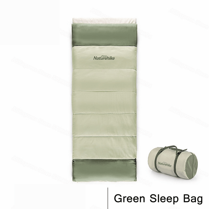 NATUREHIKE Stitchable Cotton Sleeping Bag Envelope Adult Outdoor Single Camping Sleeping Bag Ultralight Portable Camp Bed - MRSLM