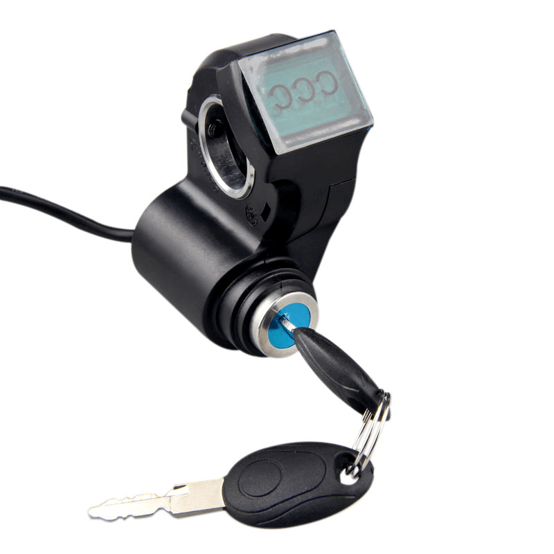 BOYUEDA Electric Bicycle Thumb Throttle Voltmeter Digital Battery Voltage Key Lock for Electric Bike/Scooter/Ebike - MRSLM