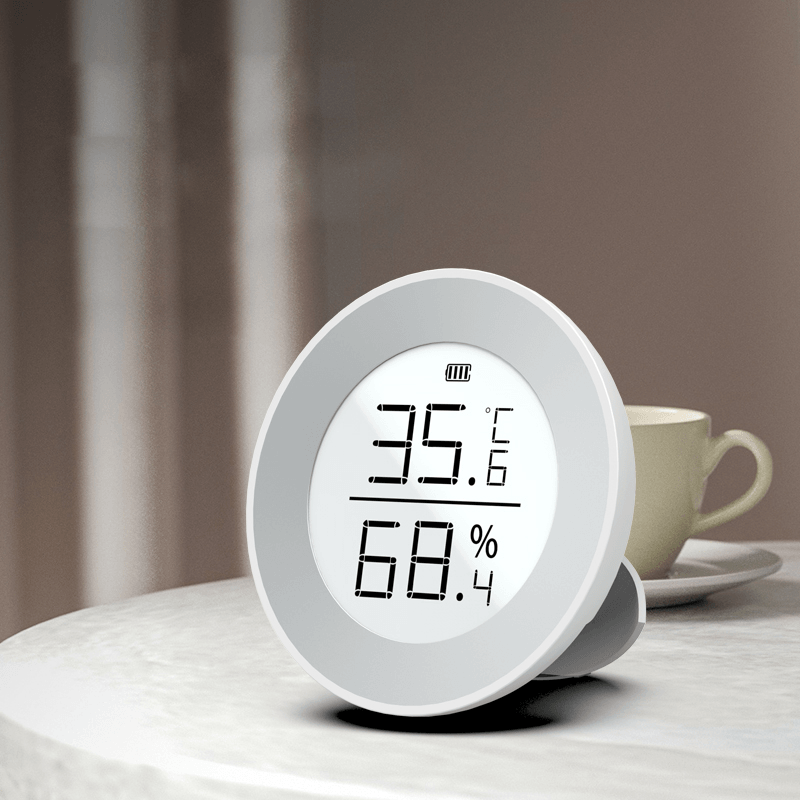 Digital Circular Indoor Temperature Hygrometer Humidity Temperature Measurement for Indoor Home Office Measurement - MRSLM