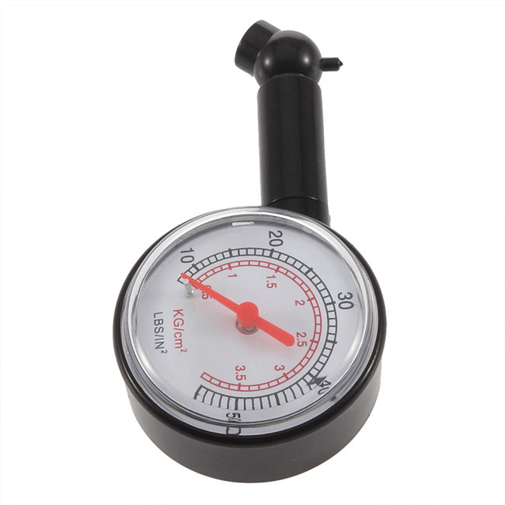 (0 - 50)PSI (0 - 3.5)BAR Dial Tire Pressure Gauge Meter Pressure Tyre Measurement Tool - MRSLM