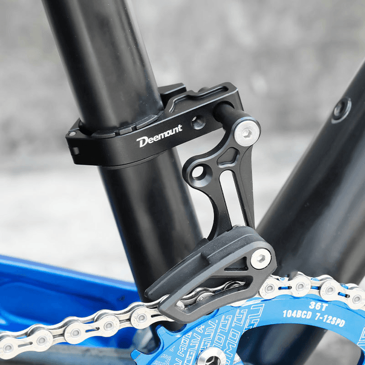 DEEMOUNT MTB Bicycle Chain Guide Bike Chain Protector for 27.2-37.9Mm Diameter Bike Tube Single Disc Mountain Road Bike - MRSLM
