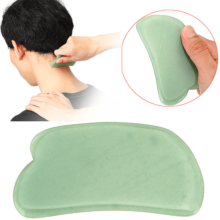 Natural Jade Stone Gua Sha Body and Face Guasha Board Massager Massage Tool Accessories - MRSLM