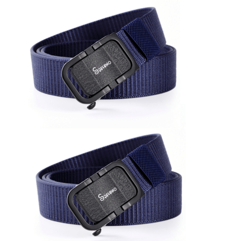 Toothless Automatic Buckle Belt Nylon Canvas Belt Outdoor Casual Pants Belt - MRSLM