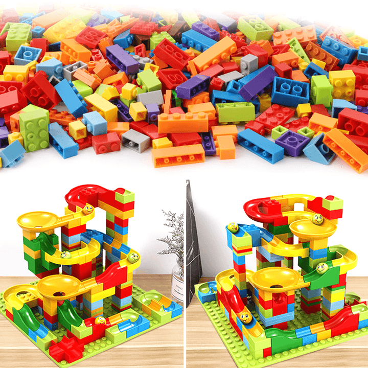 200Pcs/Set Maze Ball Track Building Blocks ABS Funnel Slide Assemble Bricks Blocks Toys - MRSLM