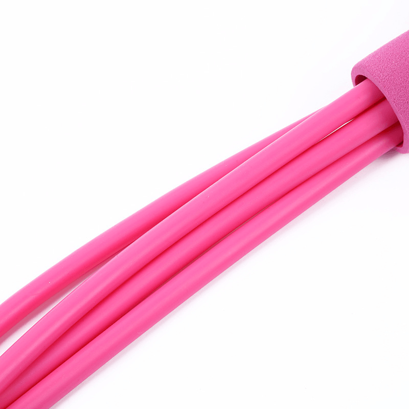 Sit-Up Pull Rope Resistance Loop Exercise Tools Bands with Handles Elastic Rubber Puller Fitness Equipment for Home Working Out Stretching - MRSLM