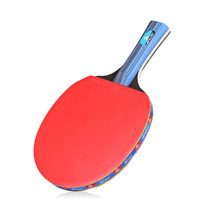 2PCS Long/Short Handle Table Tennis Racket 7-Layer Pure Wood Professional Ping Pong Paddle with Storage Bag - MRSLM