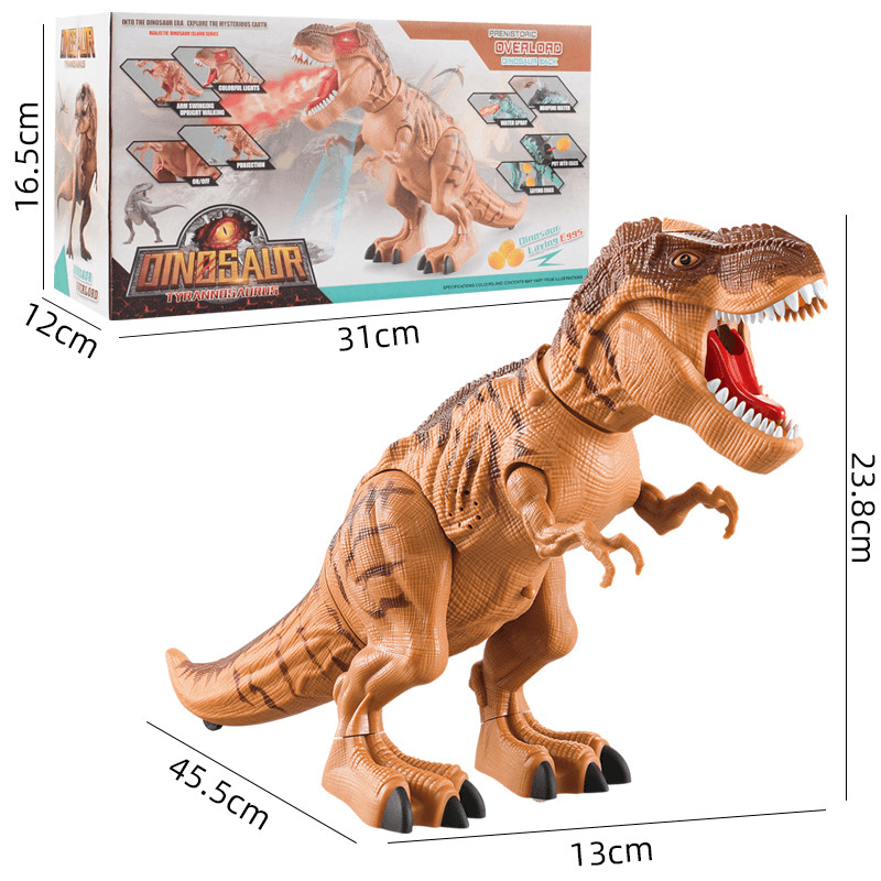 Children'S Electric Spray Egg Laying Dinosaur Toy with Light and Sound Effect - MRSLM