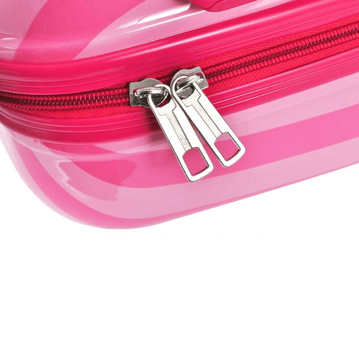 18Inch Children Luggage Cartoon Travel Suitcase Camping Aluminium Trolley Bag Rolling Luggage - MRSLM
