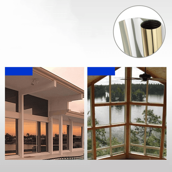 1/3/5M*50CM Window Glass Film 15 Percent VLT Privacy One Way Mirror UV Resistant Home Film - MRSLM