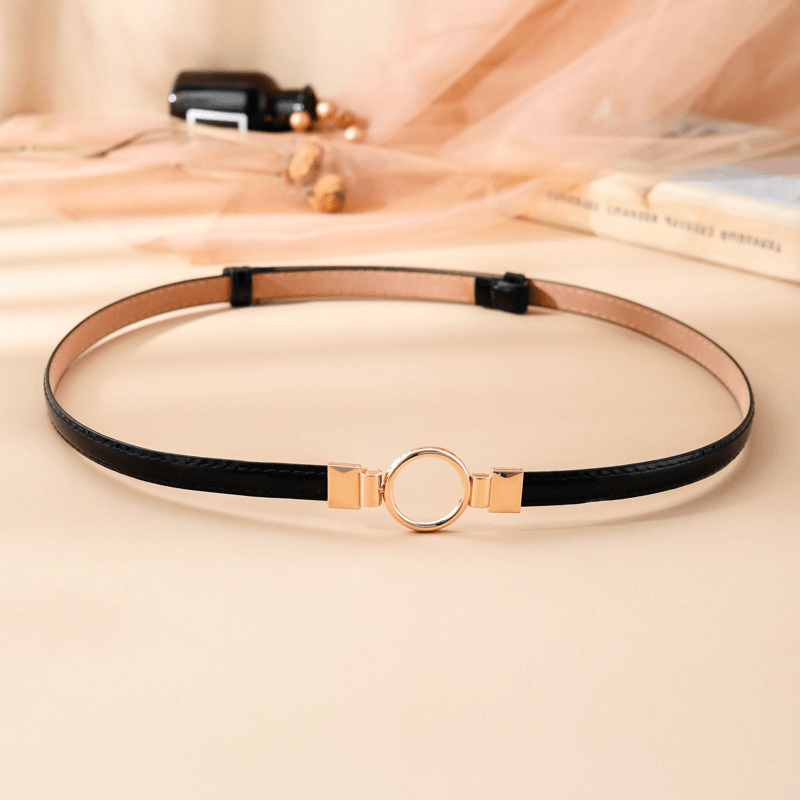 Fashion Adjustable Pair Buckle Dress Small Belt - MRSLM