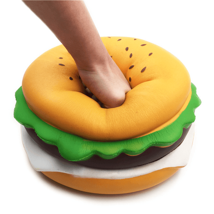 Giant Squishy Cheese Burger Humongous Hamburger 25CM Slow Rising Rebound Jumbo Gift Collection Decor Toys - MRSLM