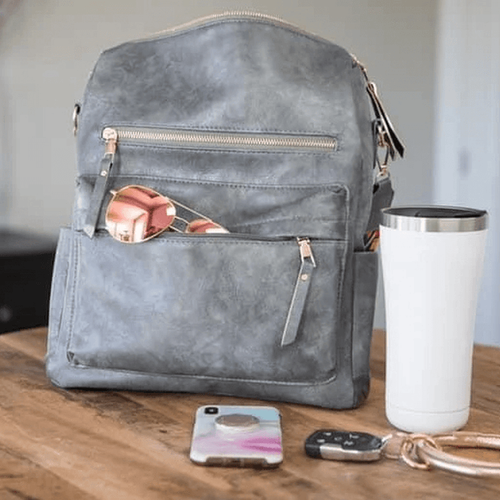 Women Large Capacity Multifunctional Shoulder Bag Backpack - MRSLM